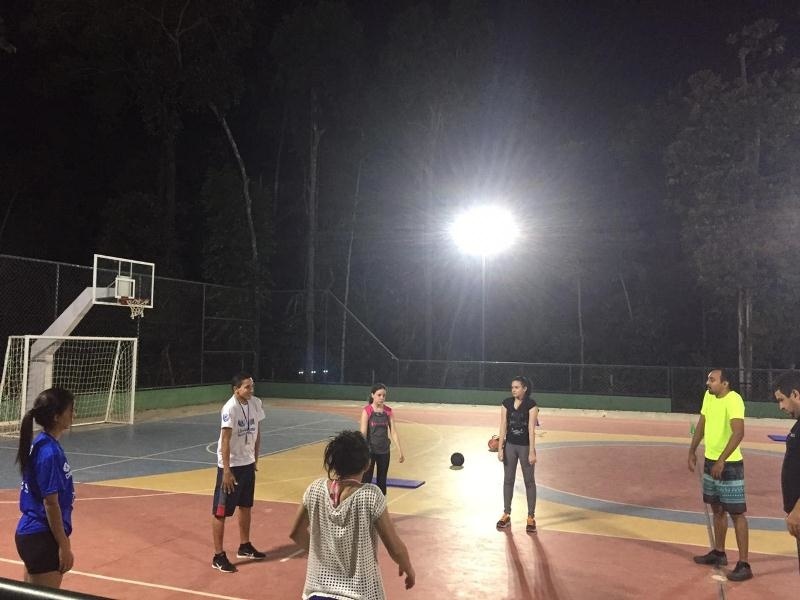 Recreador promove treino funcional no Aquarela das Artes