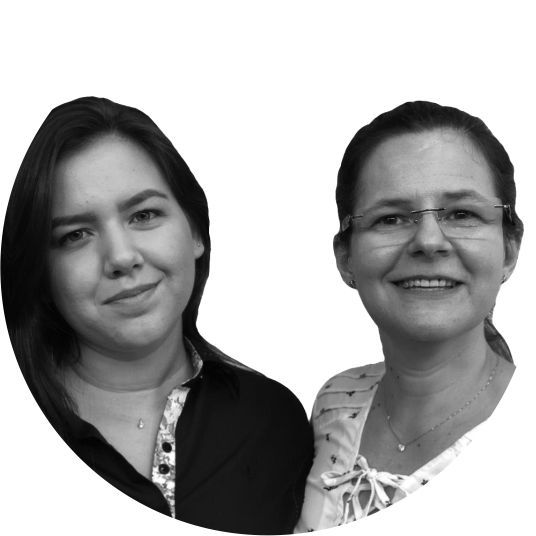 Jenniffer Rhaissa Vaez Schwingel e Adriana Coan