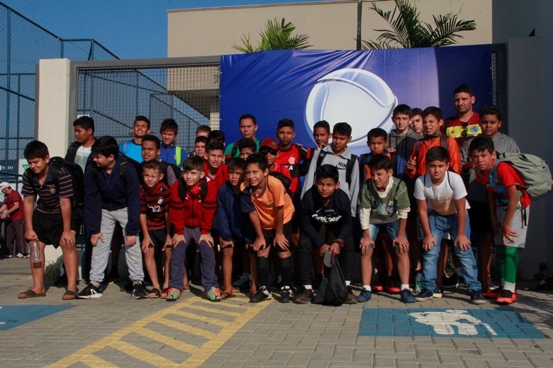 Começaram os jogos da 1ª Copinha Escola Flamengo