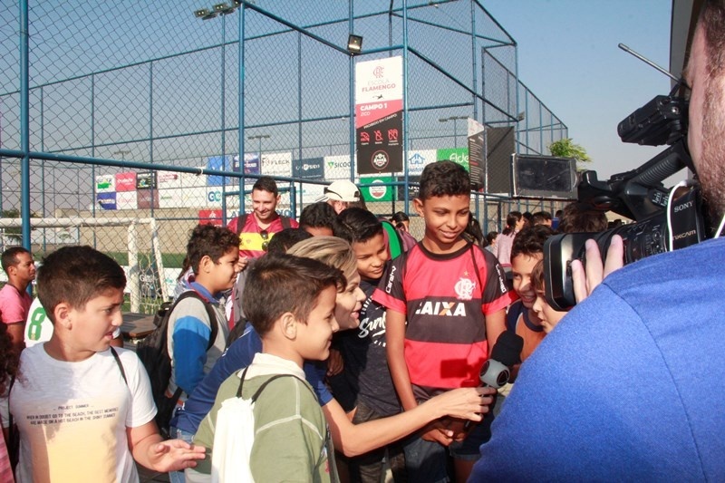 Começaram os jogos da 1ª Copinha Escola Flamengo