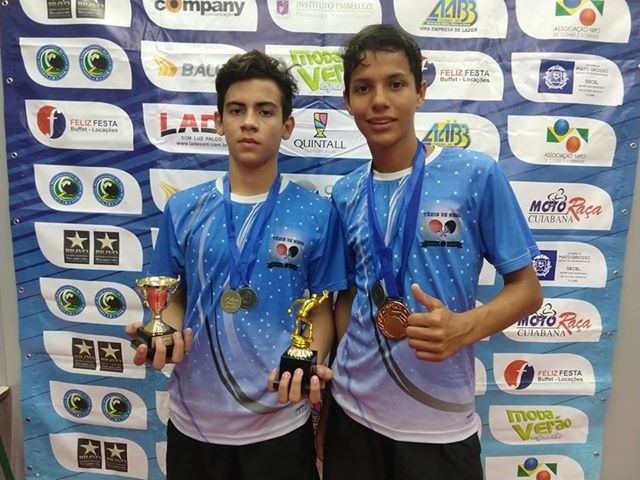 Mesatenistas de Sinop conquistam medalhas e troféus em última etapa de Copa Mato Grosso