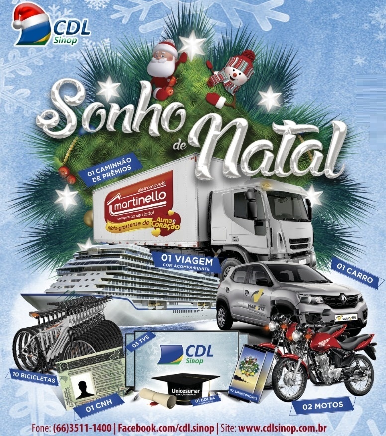 CDL entrega prêmios do sonho de natal nesta sexta