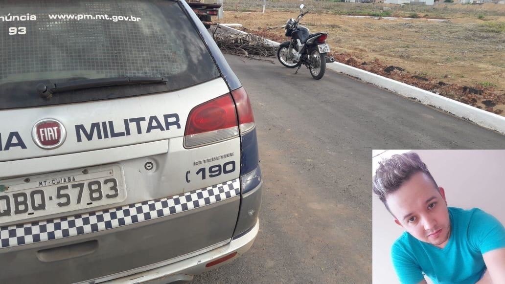 Trabalhadores encontram moto de cabeleireiro morto em Sinop