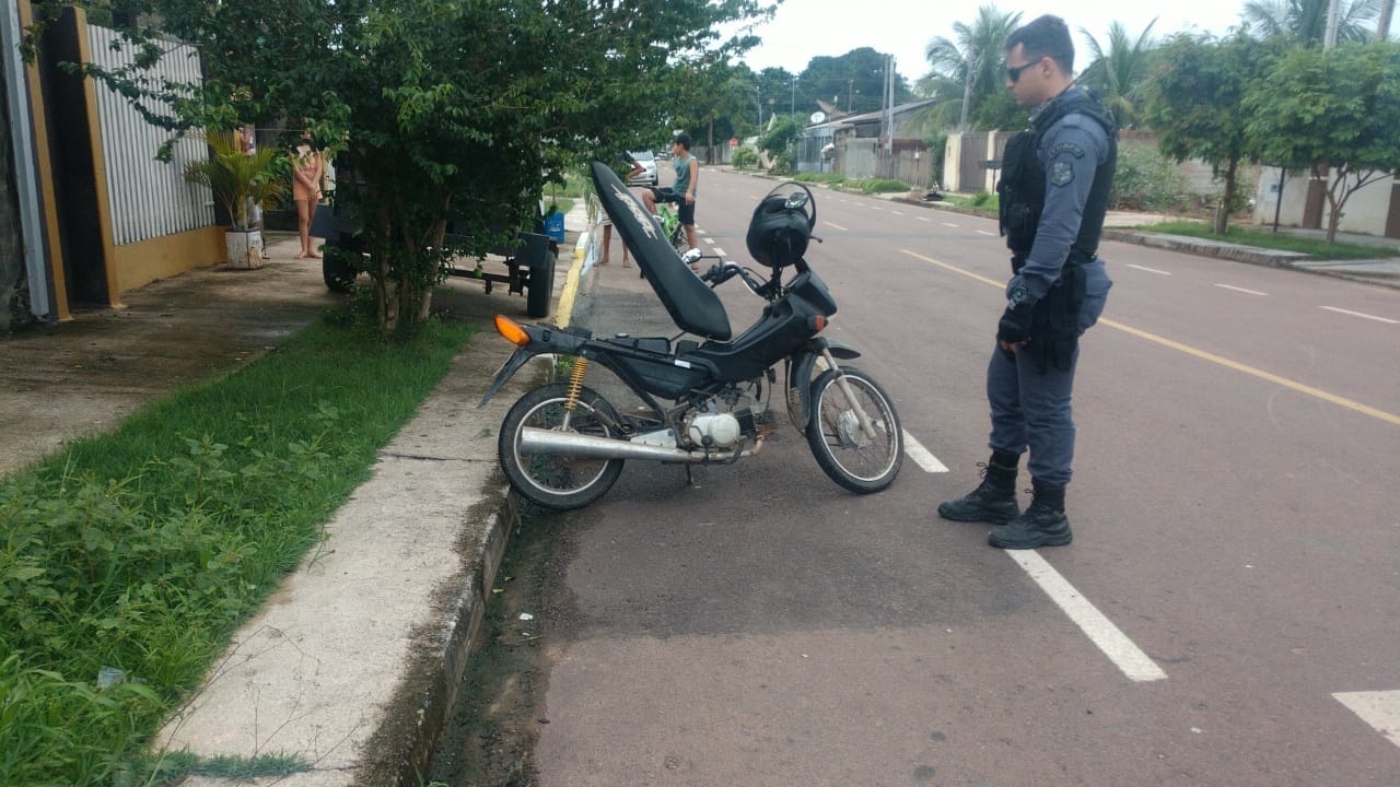 Moto é recuperada 30 minutos depois do furto em Sinop