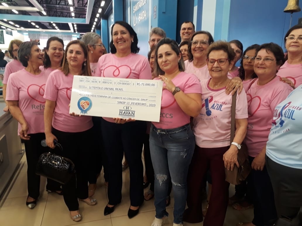 Refeccs de Sinop recebe R$ 71 mil de campanha da Havan