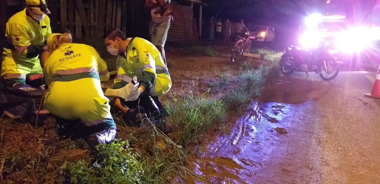 Motociclista fica ferida após acidente de trânsito em Sinop