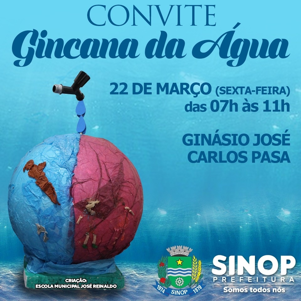 Prefeitura de Sinop comemora Semana da Água com gincana para as escolas