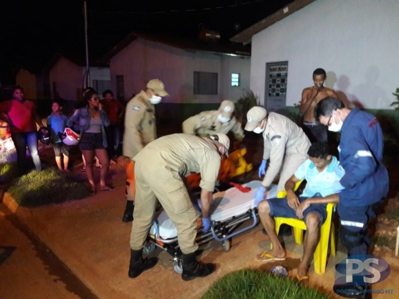 Após ser agredida, mulher esfaqueia o marido