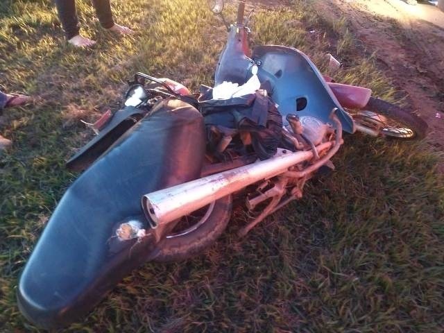 Colisão entre carro e moto deixa uma vítima em Sinop