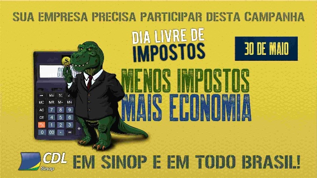 Sinop vai participar do Dia Livre de Impostos