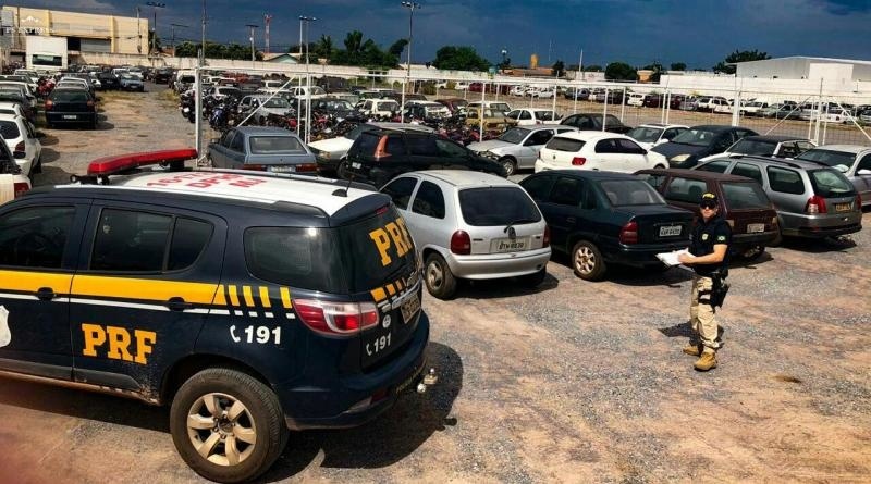 Pátios da PRF estão abertos para os interessados em participar do leilão online