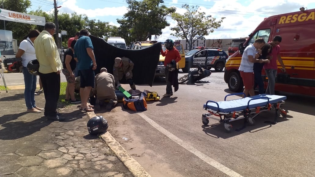 Duas mulheres são vítimas de acidente de trânsito em Sinop