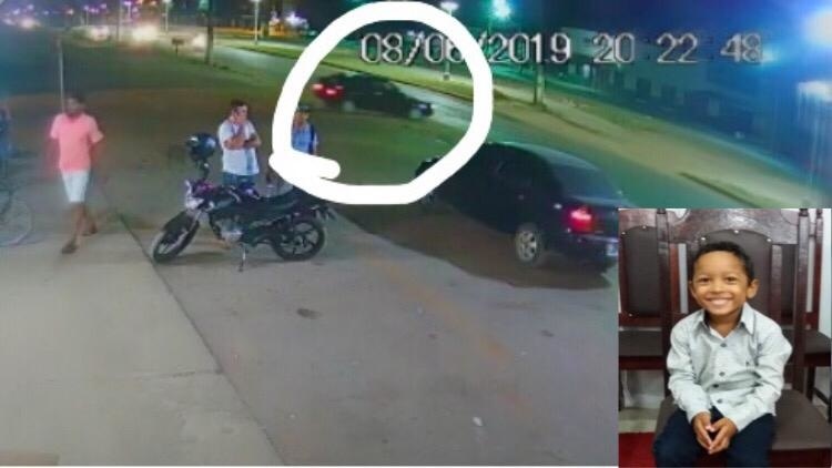 Vídeo mostra momento em que motorista foge após atropelar e matar criança