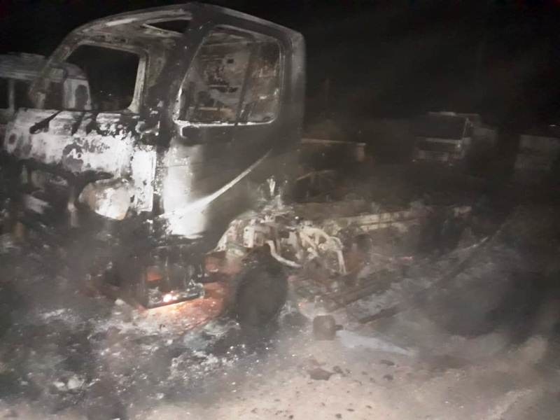 Maquinários de empresa que executou obras da Usina são destruídos pelo fogo