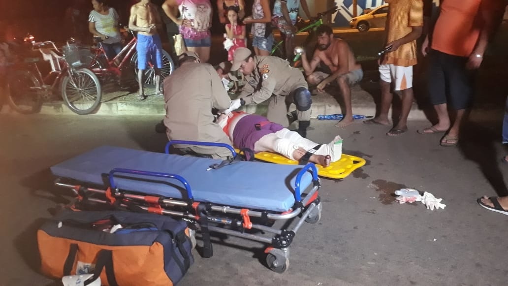 Idosa é atropelada por veículo e fica em estado grave em Sinop