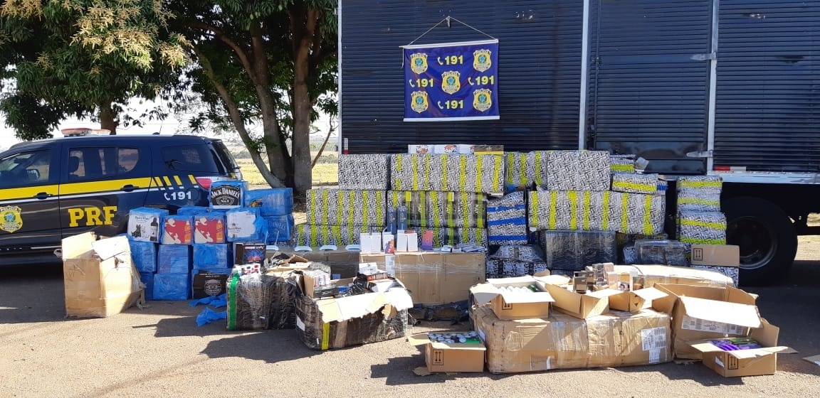 Caminhão de Sinop é apreendido com produtos contrabandeados em MT