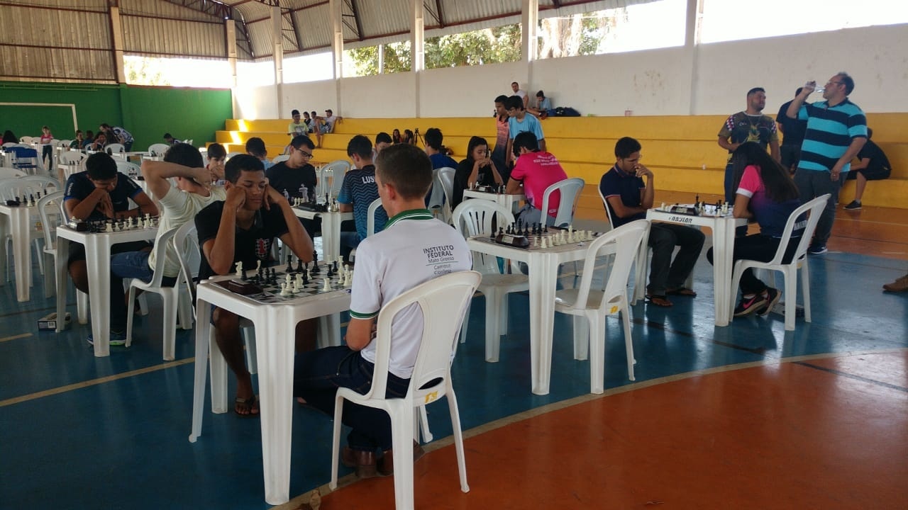 Mais de 100 pessoas participam do Campeonato Estadual de Xadrez no fim de semana