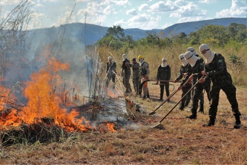Forças Estaduais e Federais definem próximas ações no combate aos incêndios florestais