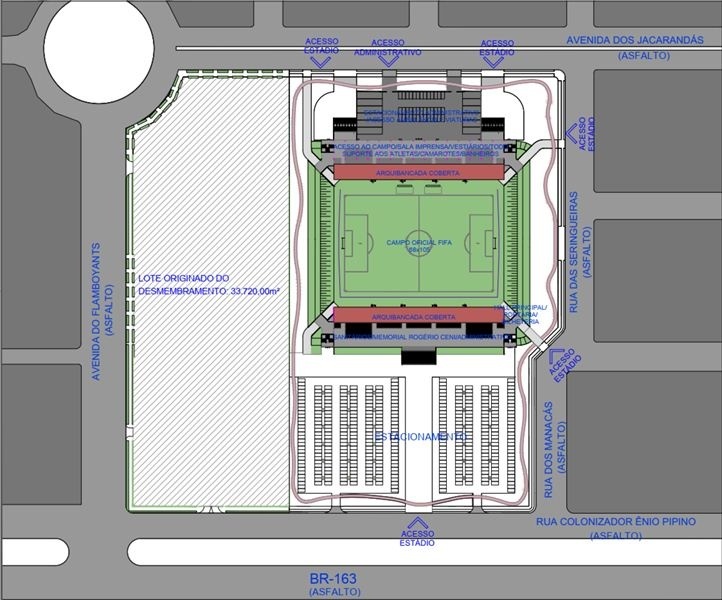Prefeitura lança edital para permuta da área estádio