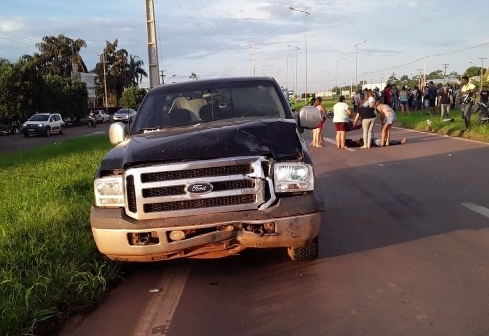 Motociclista morre após acidente entre moto e caminhonete em Sinop