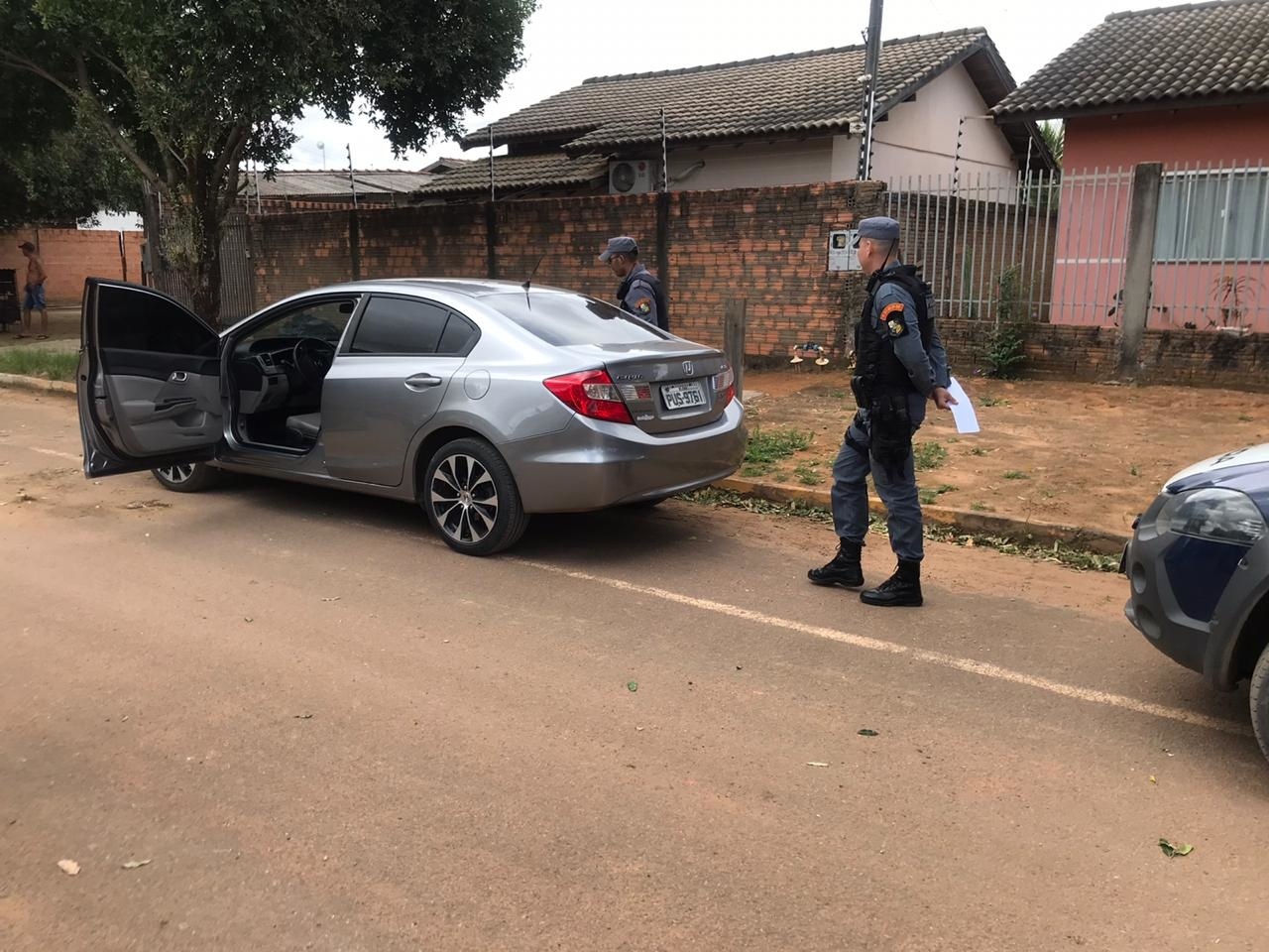Polícia Militar localiza veículo levado em roubo no Jardim Maringá
