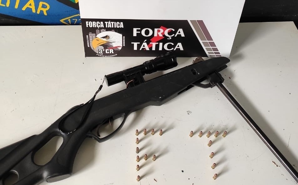 PM prende homem por posse irregular de arma de fogo