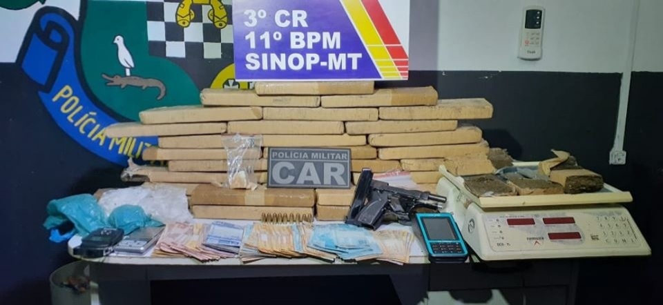 Quatro pessoas são presas por tráfico de drogas em Sinop