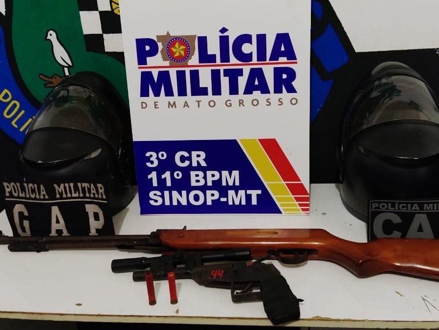 Homem é detido com arma de fogo artesanal