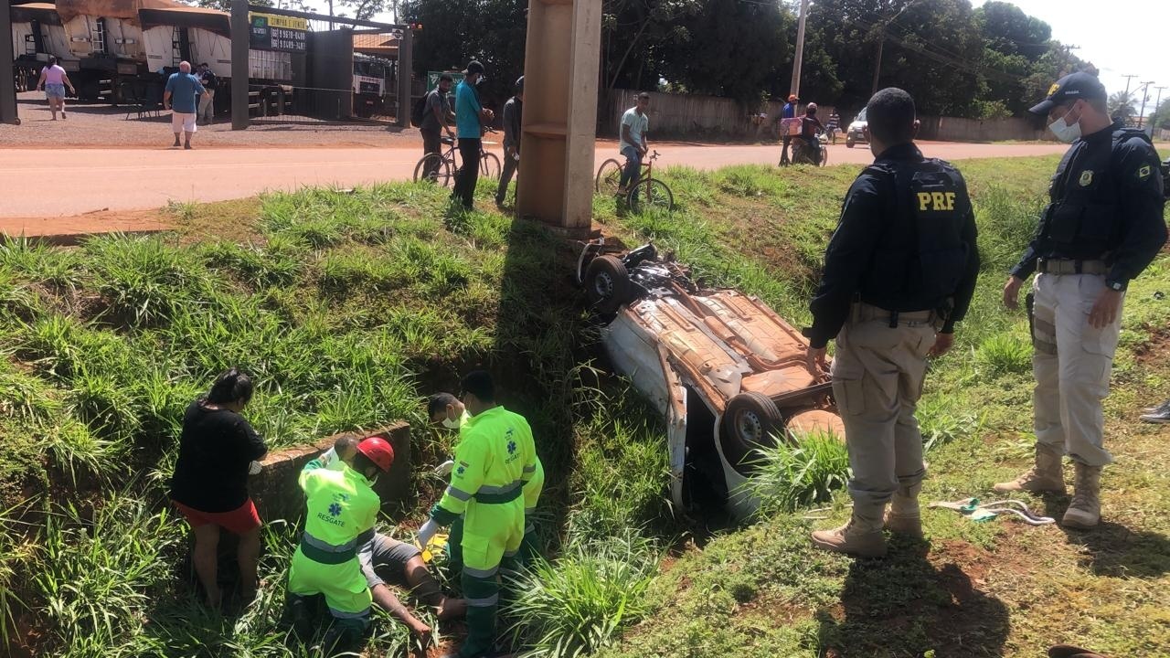 Motorista fica em estado grave após acidente em Sinop