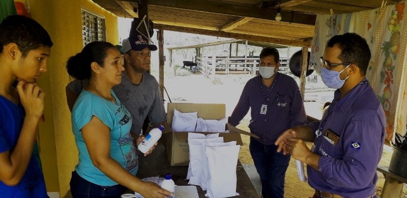 Usina entrega kits de prevenção à Covid-19