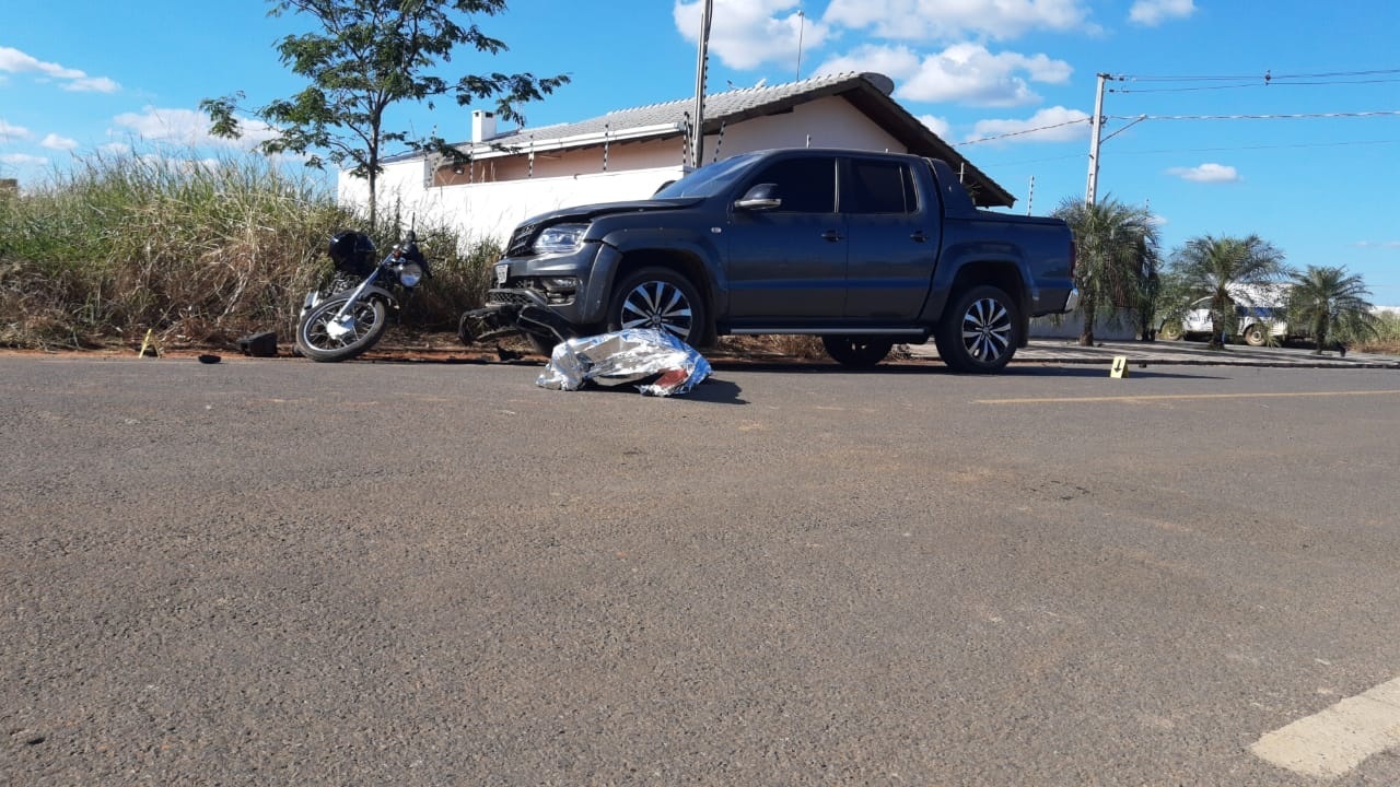 Motociclista de 48 anos morre em acidente