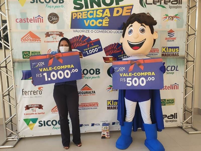 CDL realiza o primeiro sorteio da campanha Sinop Precisa de Você hoje
