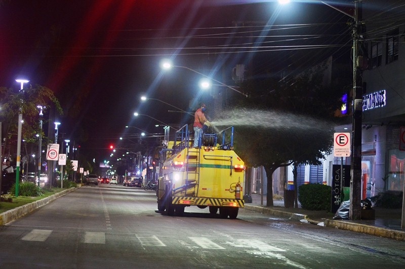 Prefeitura intensifica desinfecção biológica na cidade