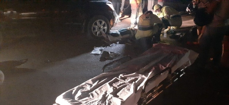 Acidente deixa pai e filho feridos em Sinop