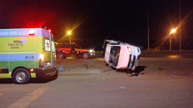 Motorista capota veículo na BR-163 em Sinop