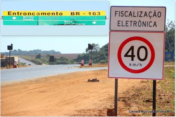Concessionária instala “pardais” na BR-163