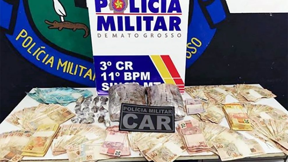Traficantes são presos com skunk e R$17 mil em Sinop