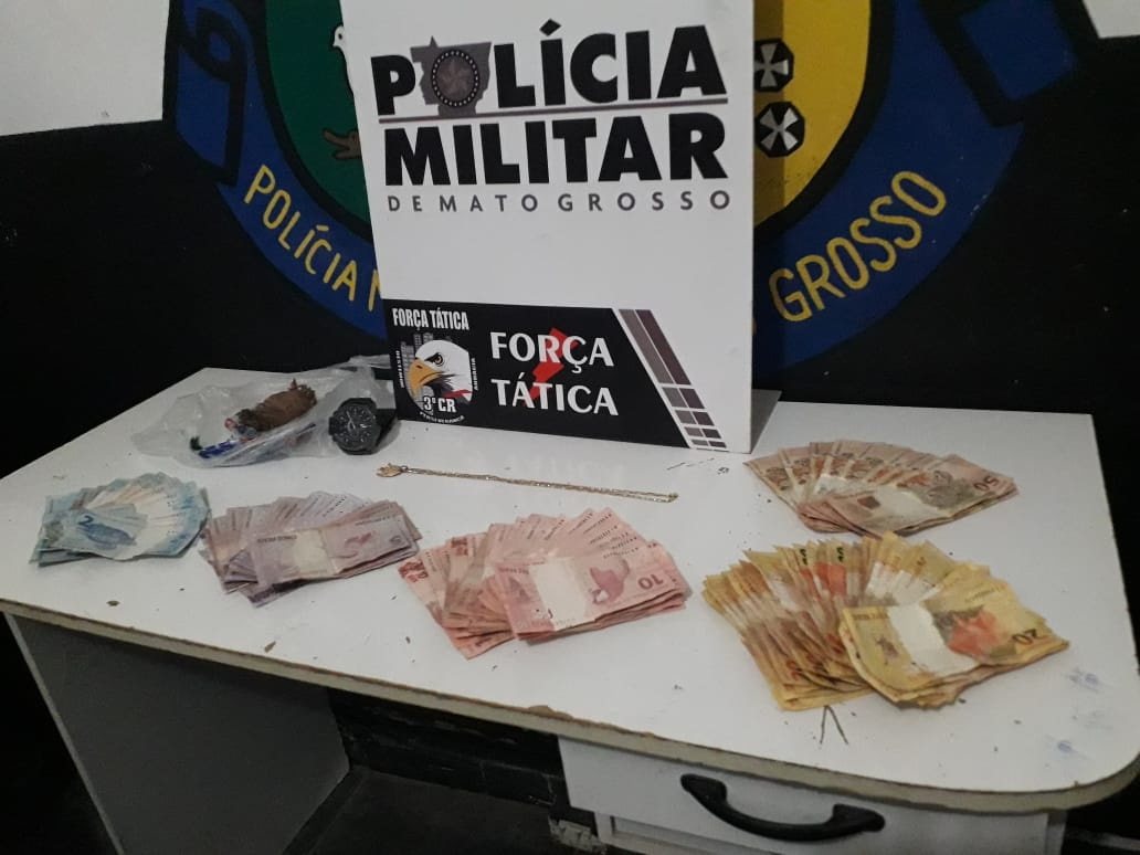 Homem é preso com drogas e dinheiro em Sinop