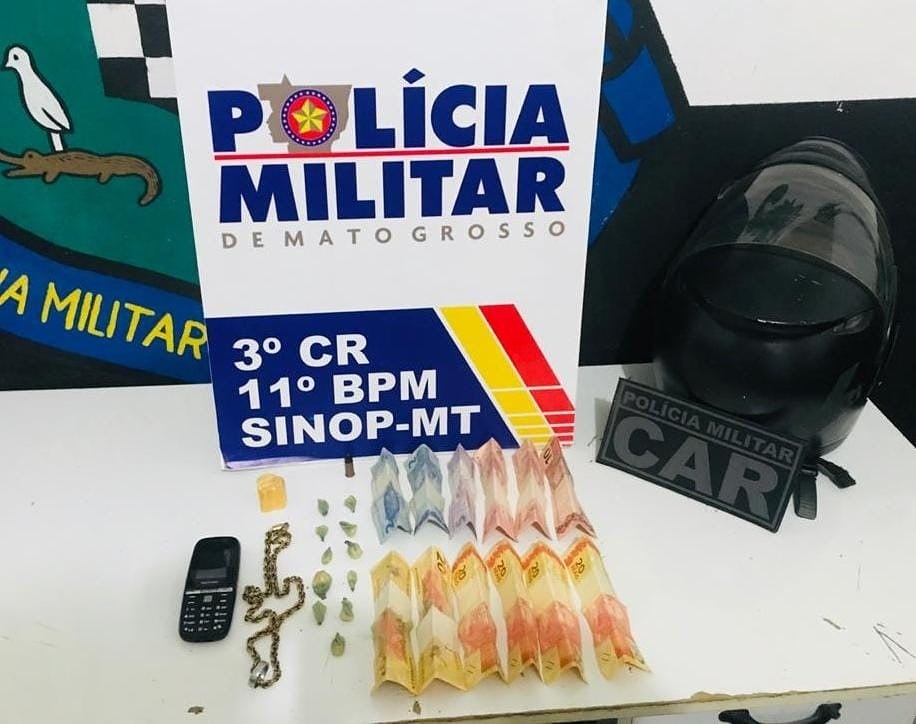 Polícia prende jovem que fazia ‘delivery’ de drogas em Sinop