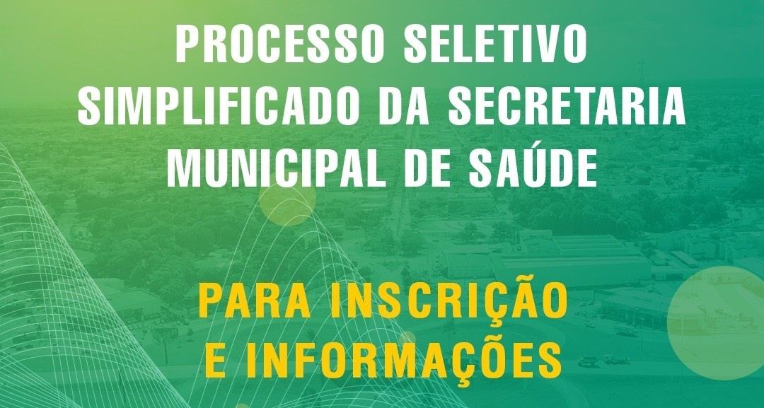 Prefeitura de Sinop lança processo seletivo com 89 vagas