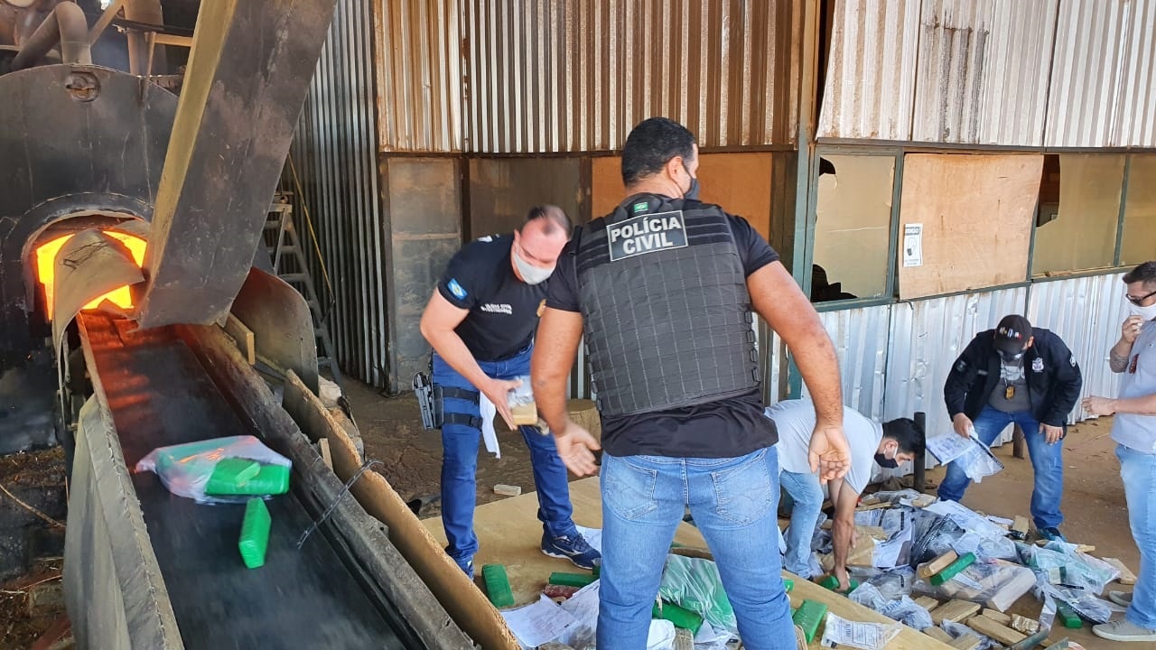 Polícia Civil incinera 290 quilos de drogas apreendidos em Sinop