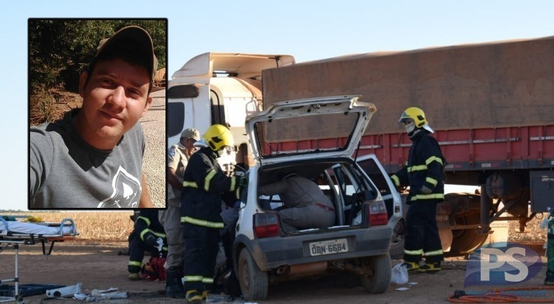 Sorriso: jovem morre após colidir carro contra carreta