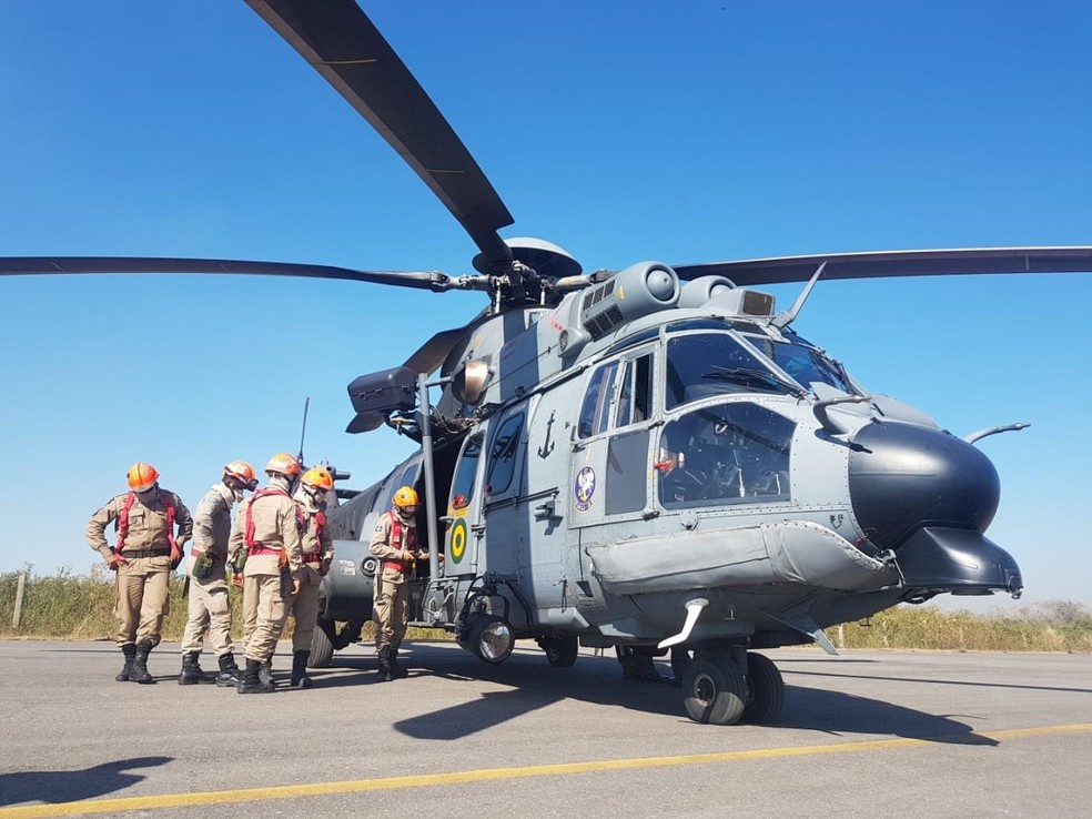 Militares de MS chegam em MT para ajudar a combater incêndio no Pantanal