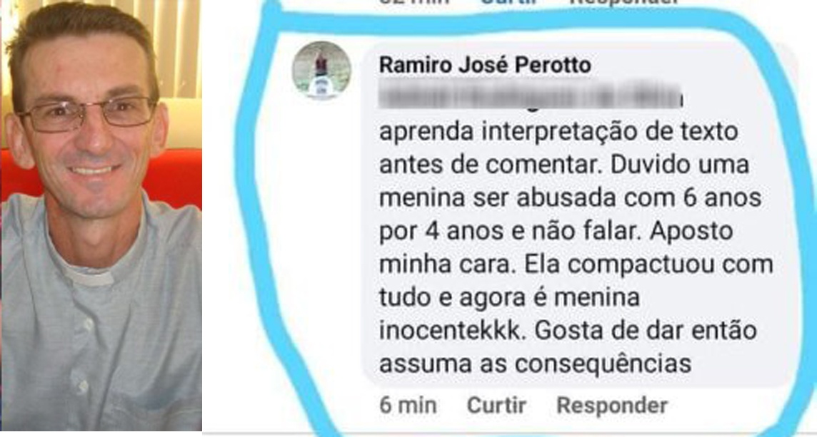 Tem criança que não é inocente, diz padre de MT sobre estupro