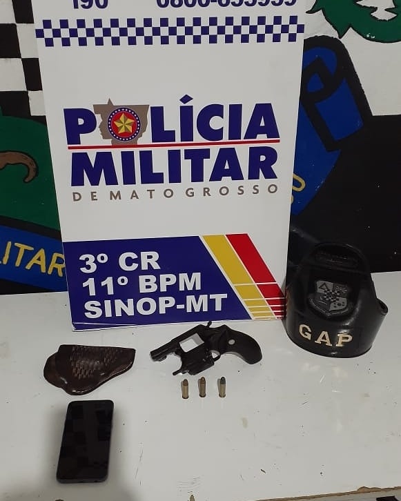PM prende homem com arma de fogo próximo ao Estádio