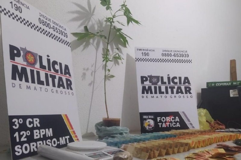 Homem é preso suspeito de tráfico de drogas em Sorriso