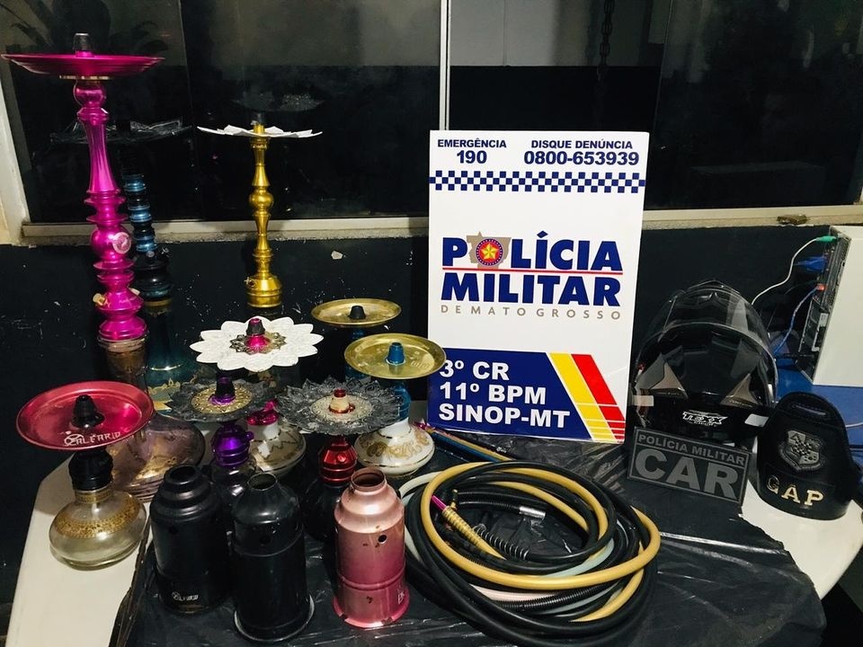 PM prende proprietários de tabacaria por alugar ''narguilé'' para adolescentes