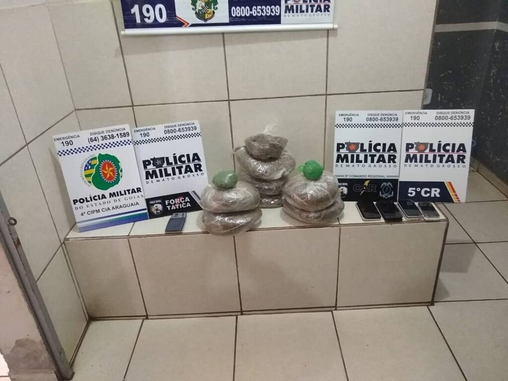 PM apreende maconha com dupla em Pontal do Araguaia
