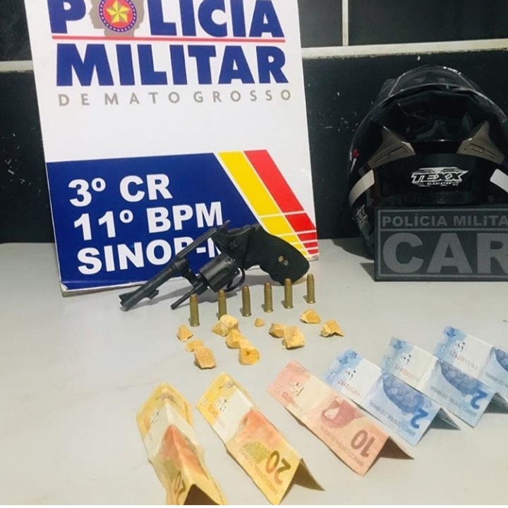 Sinop: Homem é preso com drogas e arma de fogo