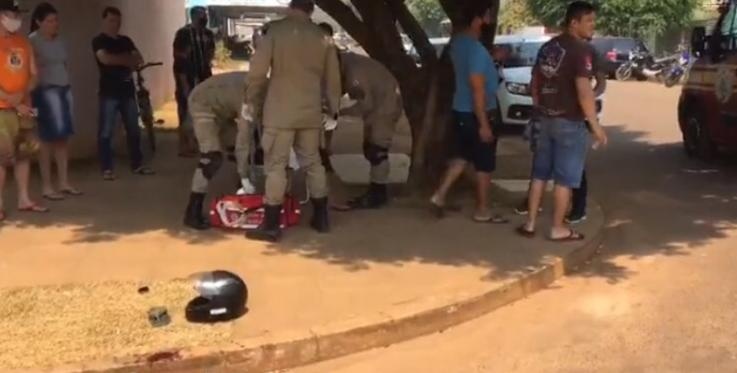 Homem sofre fratura ao se envolver em acidente de trânsito em Sinop